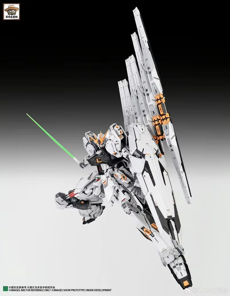 Farmers Creations Model RX-93 Nu Fighter Action Figure CMM GK Style 1/100 Scale Assembly Model Kit 24cm Anime Figures Free Gift