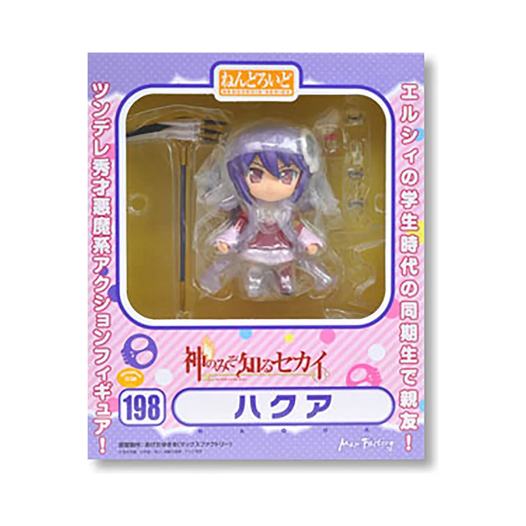 Original Genuine Max Factory Action/Dolls Nendoroid #198 Kami Nomi Zo Shiru Sekai Haqua Du Lot Herminium Anime Character Figure