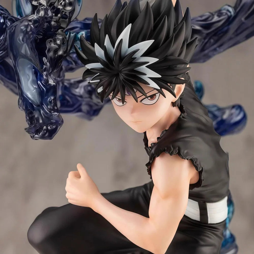 24cm YuYu Hakusho Hiei Dark Figure Anime Collectible Statue with Evil Eye Desktop Decoration Gift