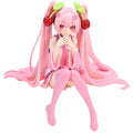 Heiße Hatsune Miku Anime Figur Rosa Kleid Modell Actionfiguren Spielzeug Kirschrosa PVC Kirschblüten Dekoration Sammlerstück Geschenk