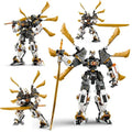 1055PCS Titan Dragon Mech Building Kit with Poseable Wings,Sword & Minifigure, Collectible Model for Kids and Adults 71821