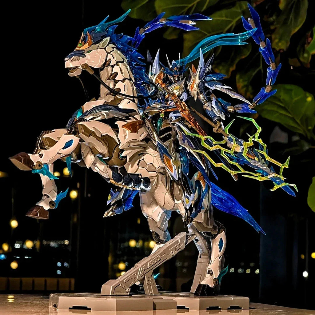 Motor Nuclear Zhao Yun Mecha Model with Mount Alloy Frame Full Action Figure Guochuang Assembly Model Collectible Gift