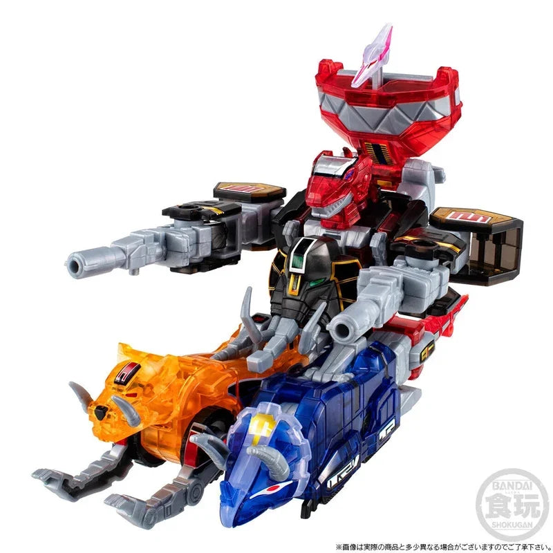Original BANDAI SMP Mighty Morphin Power Rangers Mighty Morphin Dino Megazord Assembling Action Figure Model Toys Gift for