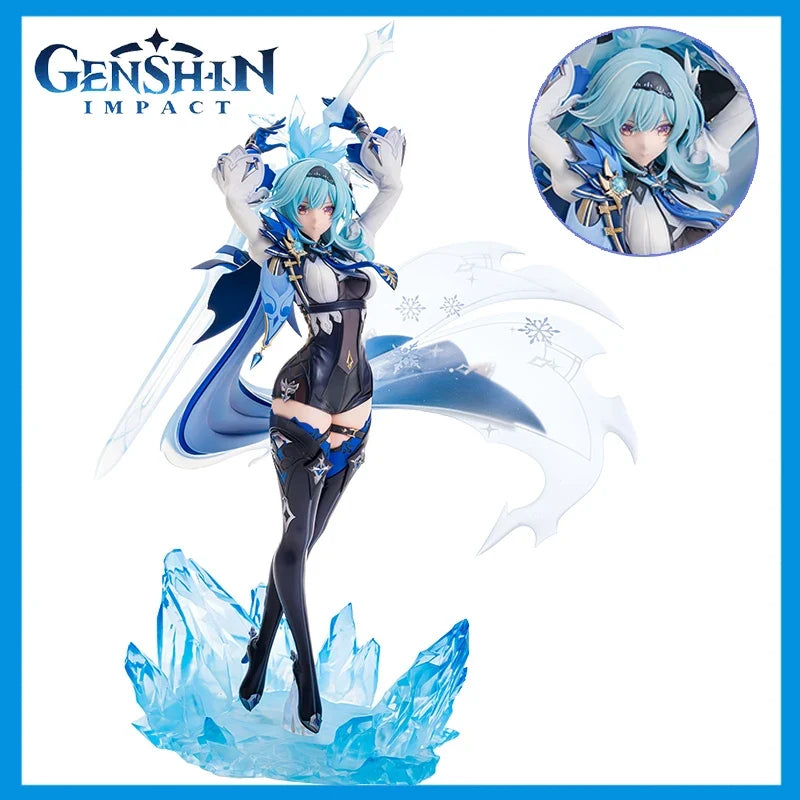 Genuine Genshin Impact Figure Eula The Swirling Dance Of Waves 1/7 Action Figurine Pvc Model Statue Toys Ornament Xmas Gifts