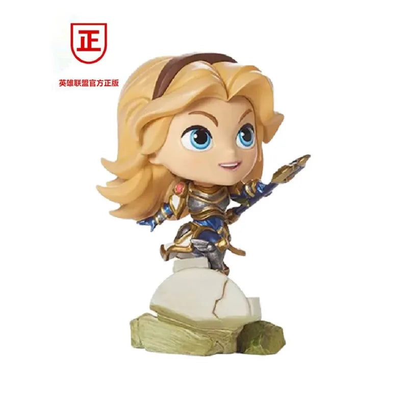 Original LOL League of Legends Radiant Girl Lux Figure Q Version Animation Action Figure Collection Ornament Model Toy Gift