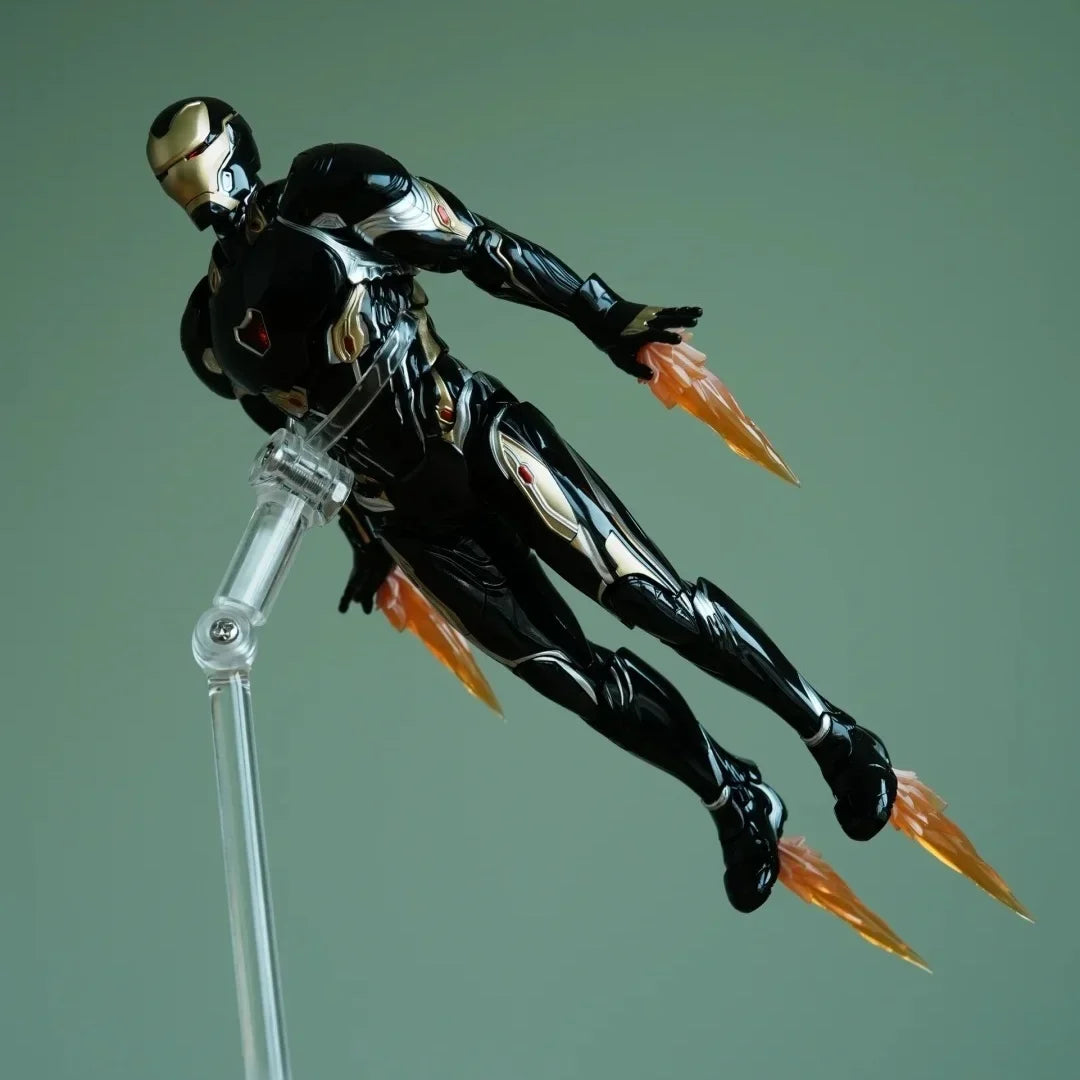 2024 New Stock Three Zero 3a Dlx Iron Man Mark 50 Black Gold Edition Collectible Action Figure Birthday Gift