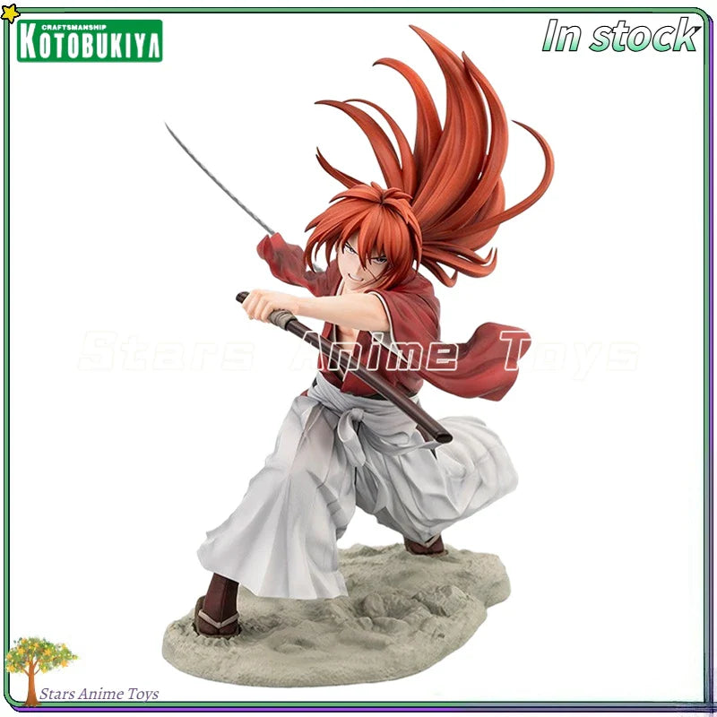 Auf Lager Original Kotobukiya ARTFX J Rurouni Kenshin Himura Kenshin 1/8 Anime-Zierfigur Modell Geschenk