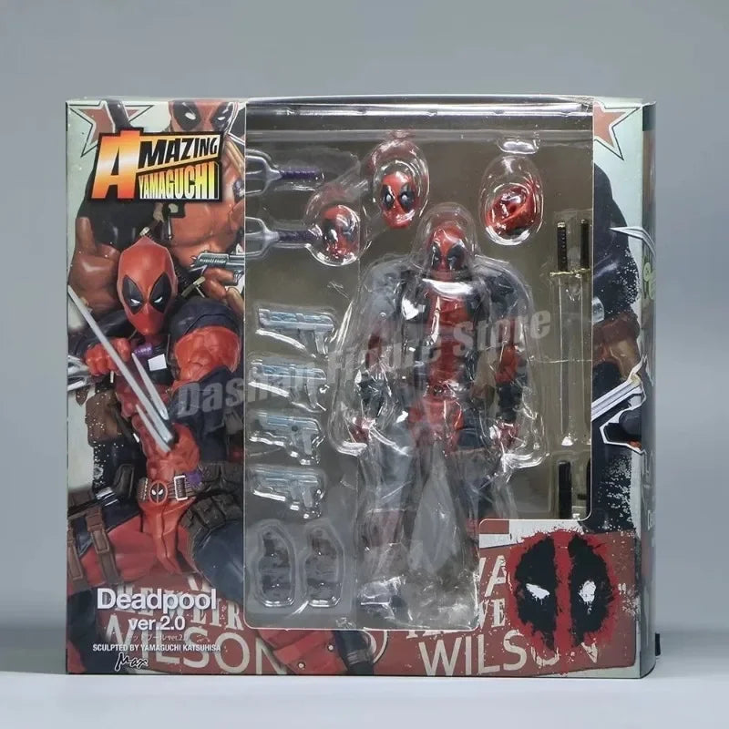 Amazing Yamaguchi Revoltech Agent Venom Action Figure Collection Superhero Eugene Thompson Venom Figurine Model Toys for Gifts
