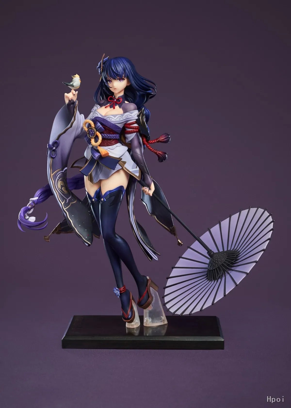 22CM Genshin Impact Raiden Shogun Anime Figure Shadow of Eternal Silence Doll Sitting Model Game Series Action Figure