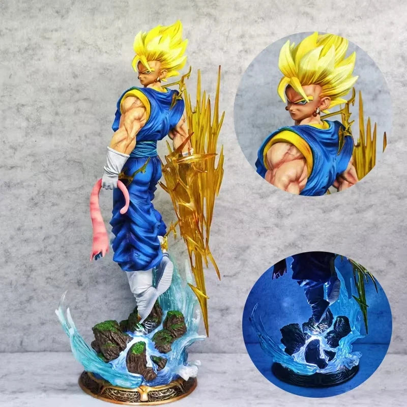 Vegetto Figure Dragon Ball Anime Figures 3 heads PVC Statue Collectible Model Desk Decoration Custom Toys Birthday Gifts