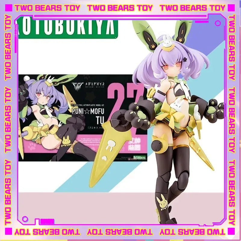 In stock Original Kotobukiya Anime Action Figure MEGAMI DEVICE PUNI MOFU TU Assembly Model Kit Collection Toy Gift For Children