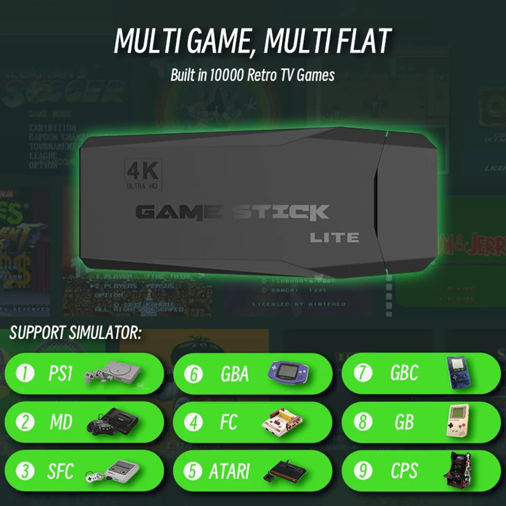 32G Super Console HDMI-Compatible Portable Video Game Stick Plug and Play Equipped with S1/atari/name/sfc/fc/gba/gb/gbc Game