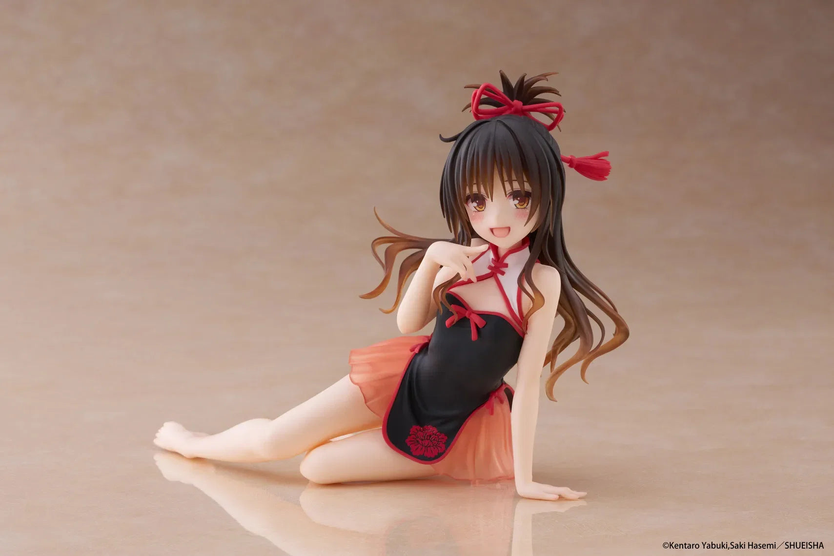 In Stock TAITO Desktop Cute Yuuki Mikan Cheongsam Doll Ornaments Anime Action Figure Toy Gift Model Collection