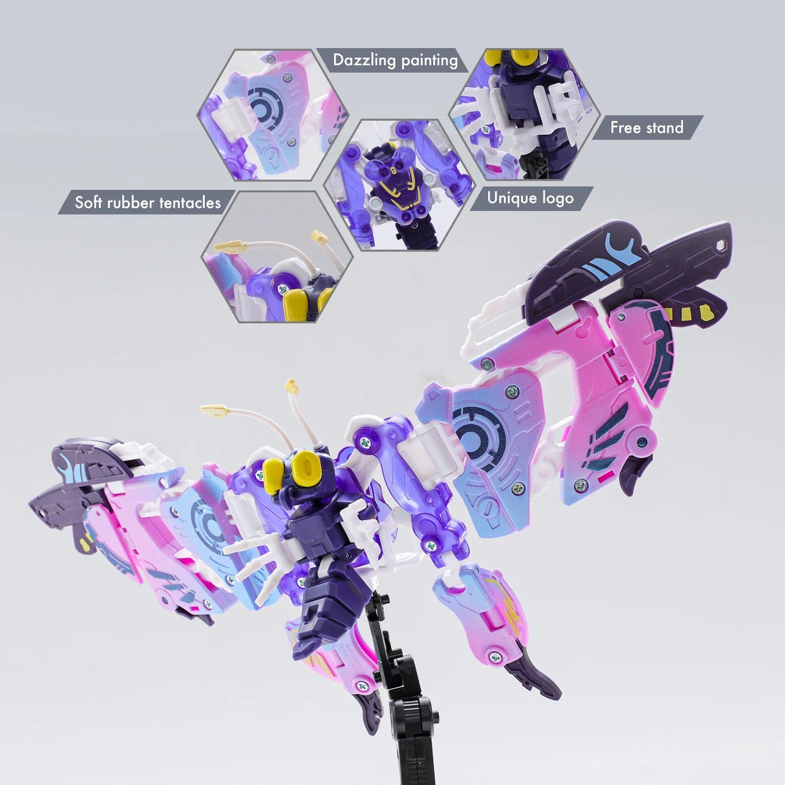 52TOYS Beastbox BB-56 BULLET Butterfly Deformation Robot, Converting in Mecha and Cube, Action Figure, Collectible Gift