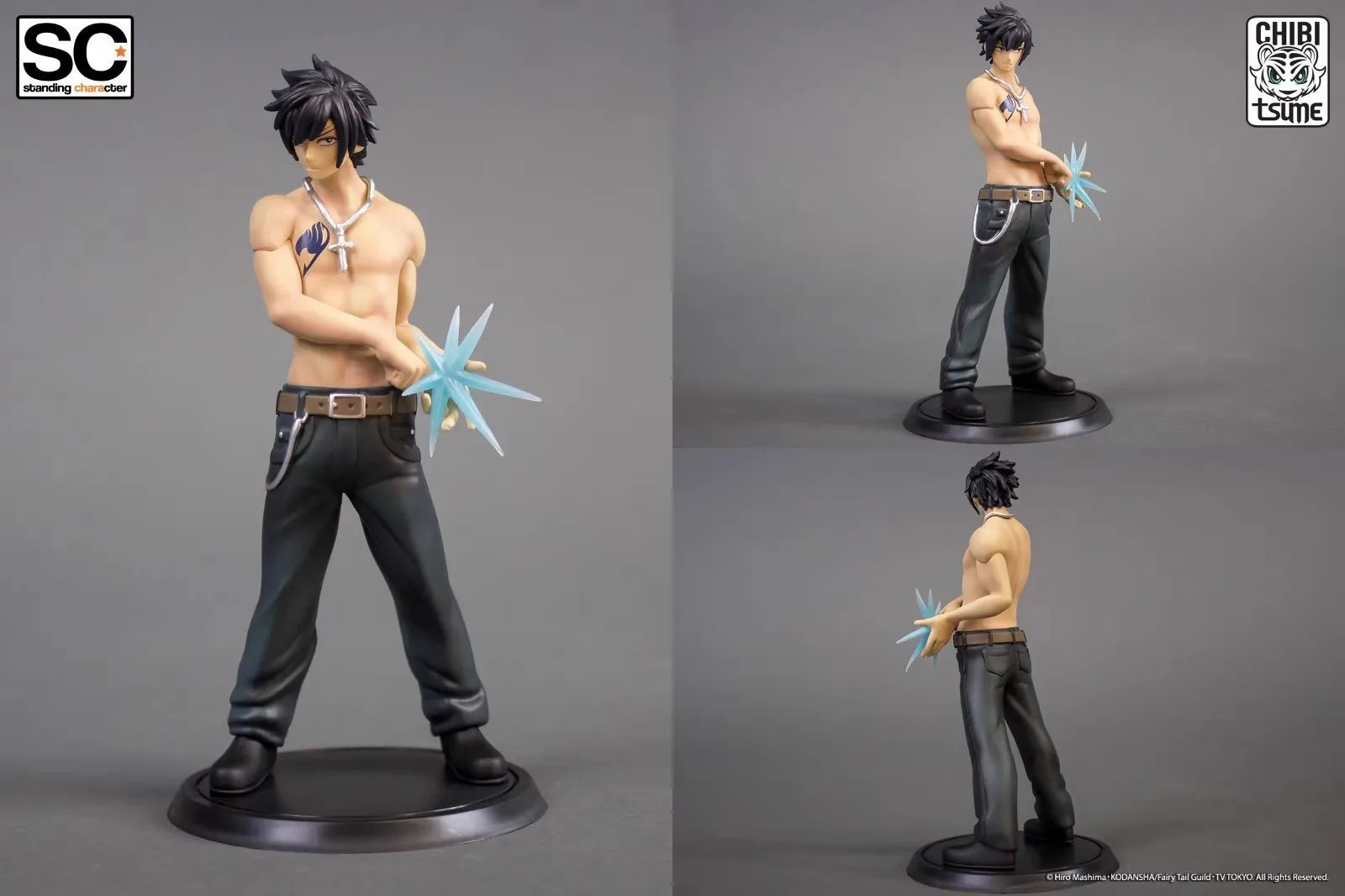 16CM Anime FAIRY TAIL Figure Gray Fullbuster Etherious Natsu Dragneel Set of Stand Posture Model Toy Doll Collection Gifts
