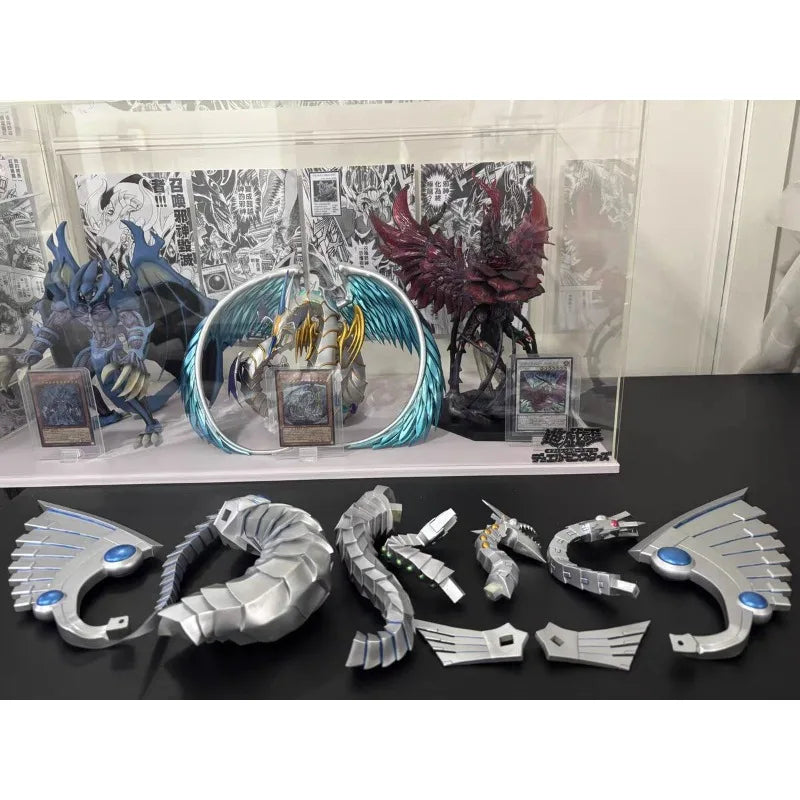 35cm Duel Monsters Figure Cyber End Dragon Handmade Customization Anime Collectible Model Desktop Ornaments Holiday Gifts Toys