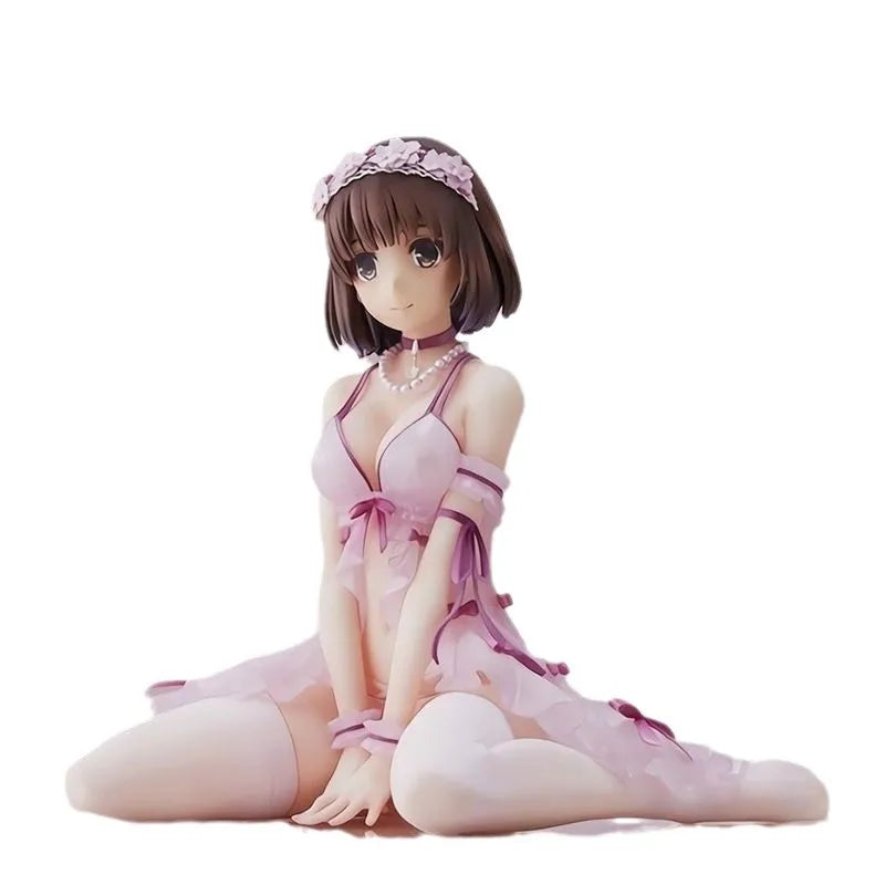 Sexy Anime Girl Aoki Hayato Figure Car Desktop Ornament Collectible PVC Model Static Display Adult Fans Japan Import