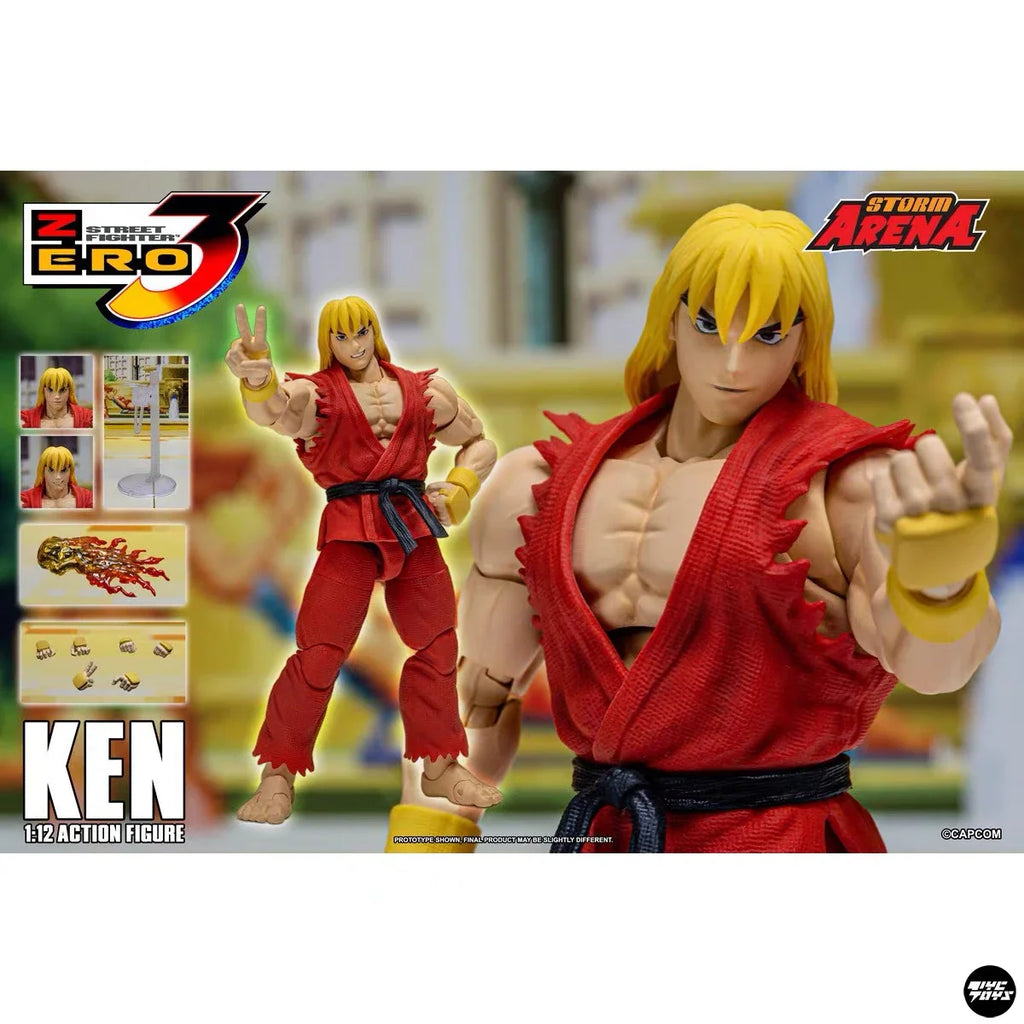 Street Fighter Alpha 3 Ken Master Action Figure by Storm Toys in Stock Competitive Figurine Collection Statue Ornament for Fans