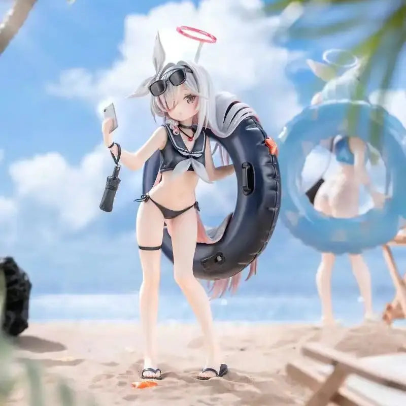 Blue Archive The Animation Arona Prana Figure Swimwear Arona Prana With Swim Ring Figurine Model Statue Doll Collection Toy Gift
