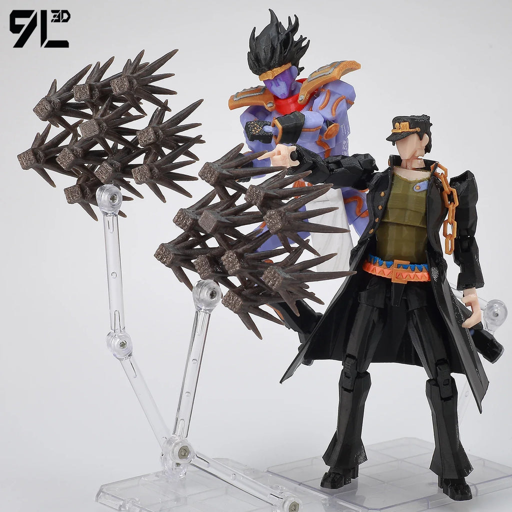 9L3D Lucky13 JoJo's Jotaro Kujo Action Figure Dummy13 with Star Platinum T13 Multi-Jointed 3D Printed Collectible Toys Titan13