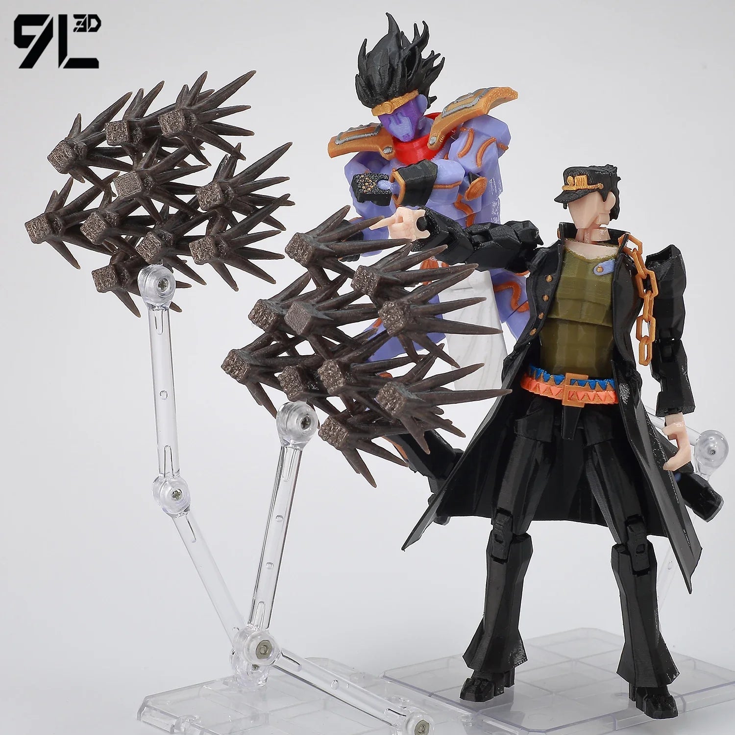 9L3D Lucky13 JoJo's Jotaro Kujo Action Figure Dummy13 with Star Platinum T13 Multi-Jointed 3D Printed Collectible Toys Titan13