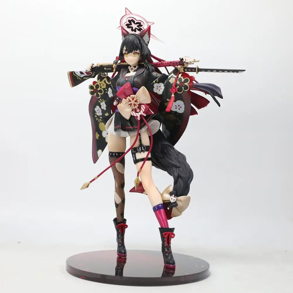 New 25cm Blue Archive Figure Kosaka Wakamo Anime Fox Girl Pvc Action Figure Toy Statue Game Adult Collection Model Doll Gifts