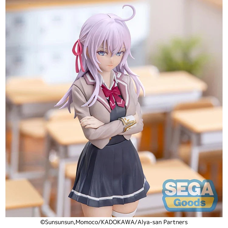 Original SEGA Luminasta Alya Sometimes Hides Her Feelings in Russian Alisa Mikhailova Kujou Anime Figure Action Figure Model Toy