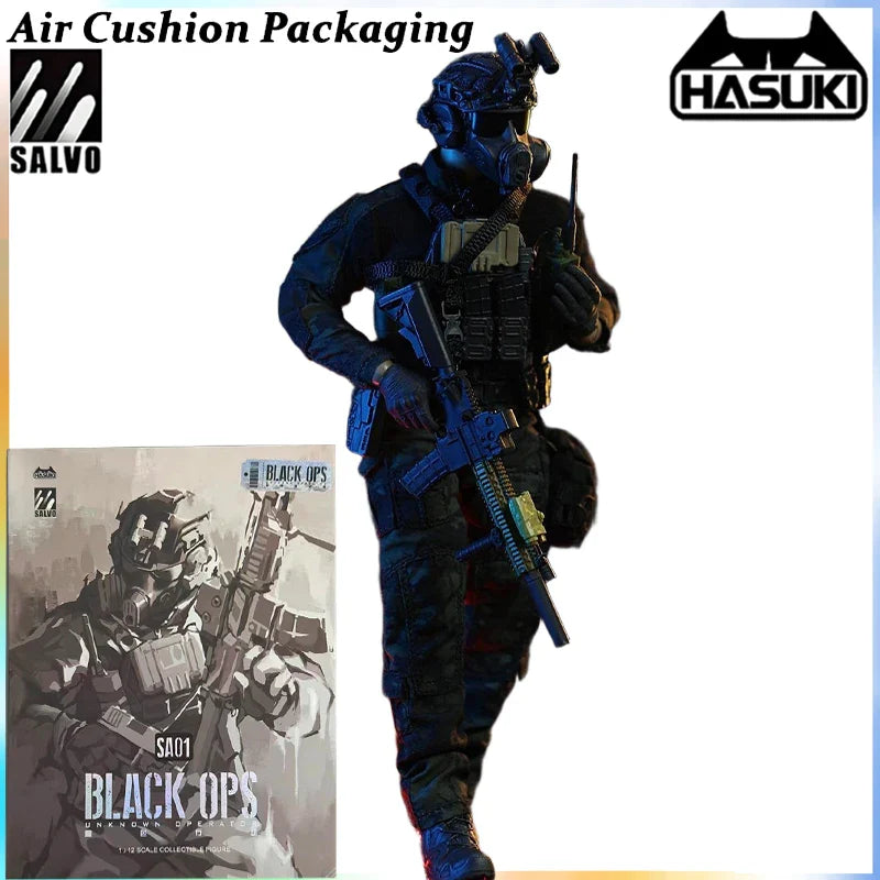 HASUKI Genuine SALVO Special Forces Black Ops Age of Divine Descent Kraken Cerberus 1/12 Maßstab Actionfiguren Modell Spielzeug Geschenke