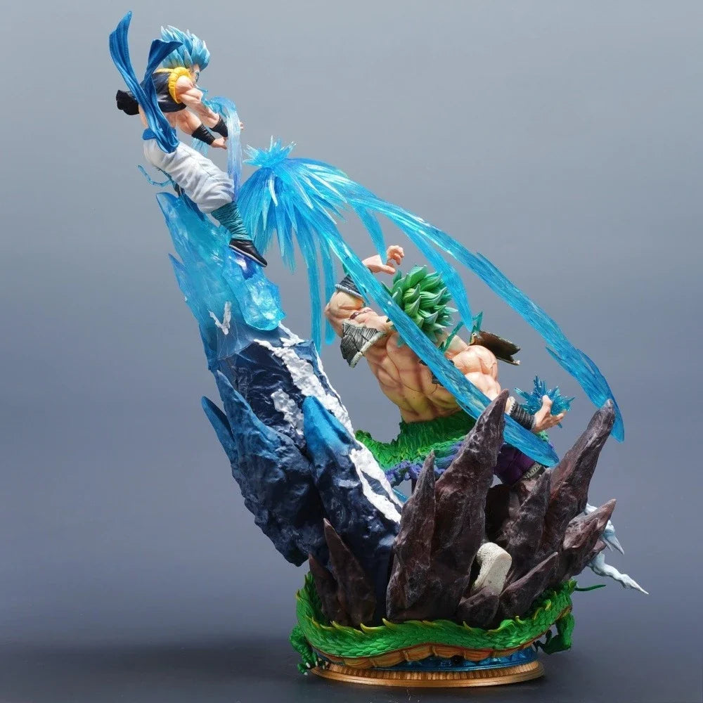 50cm/19.69in Anime Dragon Ball Figure Gogeta VS Broli Action Figures Pvc Statue Desktop Ornamen Collection Model Toys Gifts