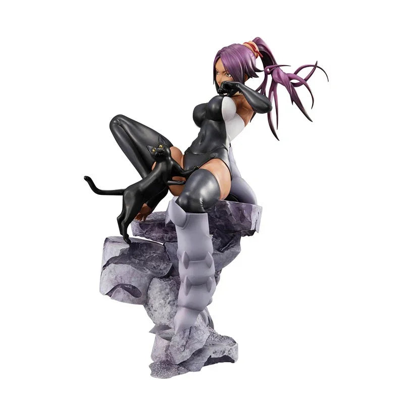 MegaHouse GEM Original:BLEACH Shihouin Yoruichi 20cm PVC Action Figure Anime Figure Model Toys Figure Collection Doll Gift