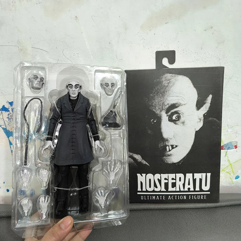 NECA Ultimate Count Orlok Black and White Horror Nosferatu Action Figure Model Toys Birthday Gift