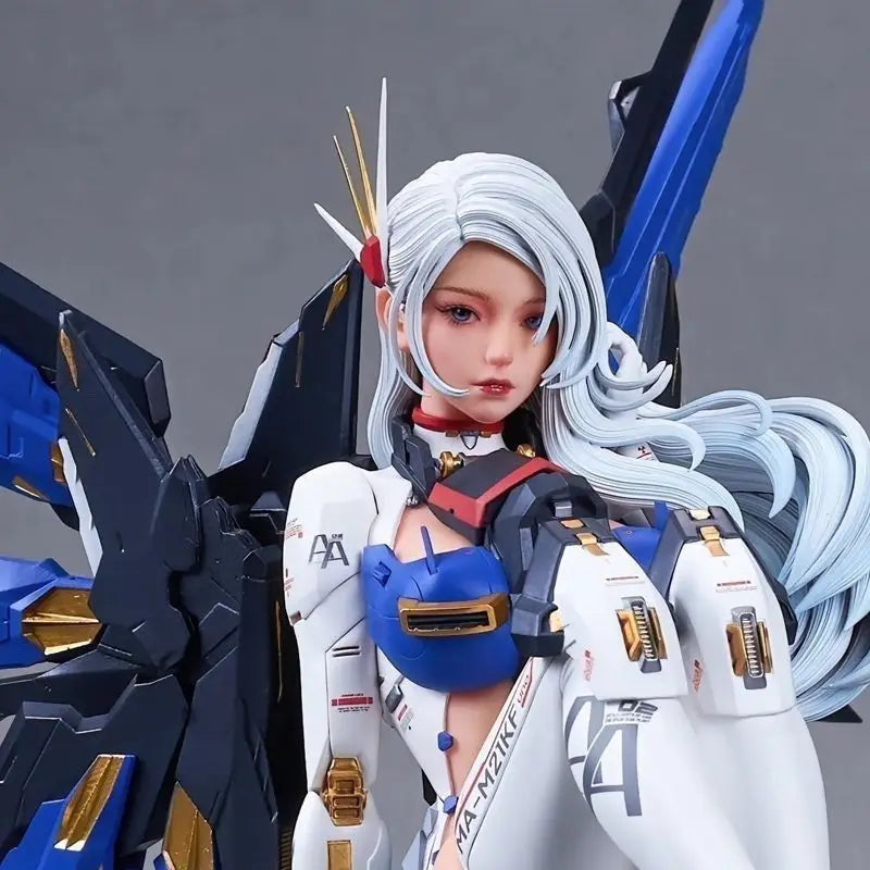 Premium Mecha Girl Mechanical Two-Dimensional Gundam Robot Figure Collectible GK Decoration–Ideal for Anime Toys Enthusiasts