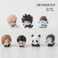 7Pcs/Set Lying Style Anime Jujutsu Kaisen Mini Figure Toys 3-4cm Satoru Gojo Mini Cute Gk PVC Statue Figurine Collectible Toys