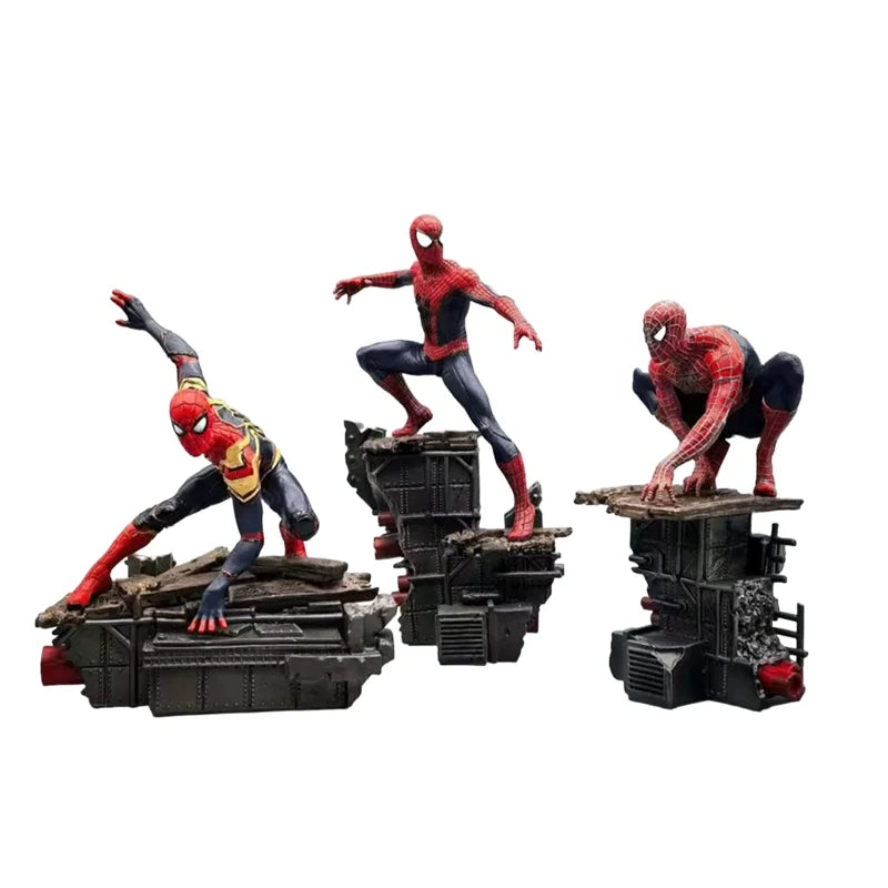 New 17cm Spider-Man：No Way Home Figure Spider Man Classic Poses Collection Of Animation Models Desktop Ornaments Toys Gift
