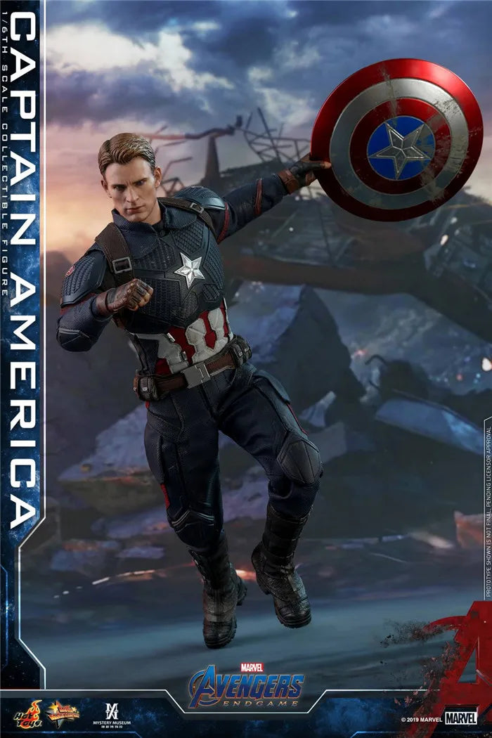 【In Stock】 HotToys HT 1/6 MMS536 Avengers 4 Captain America Captain America 7.0 Mobile Soldier Set Figure Model Gift Collection