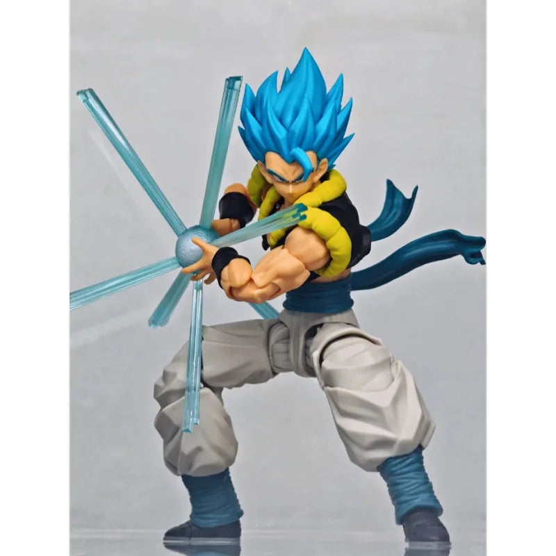 Kamione Dragon Ball Z SHF Super Saiyan SSJ Gogeta Hell Muay Thai Monk Version Anime Action Figures Statue Toys Collectible Gifts