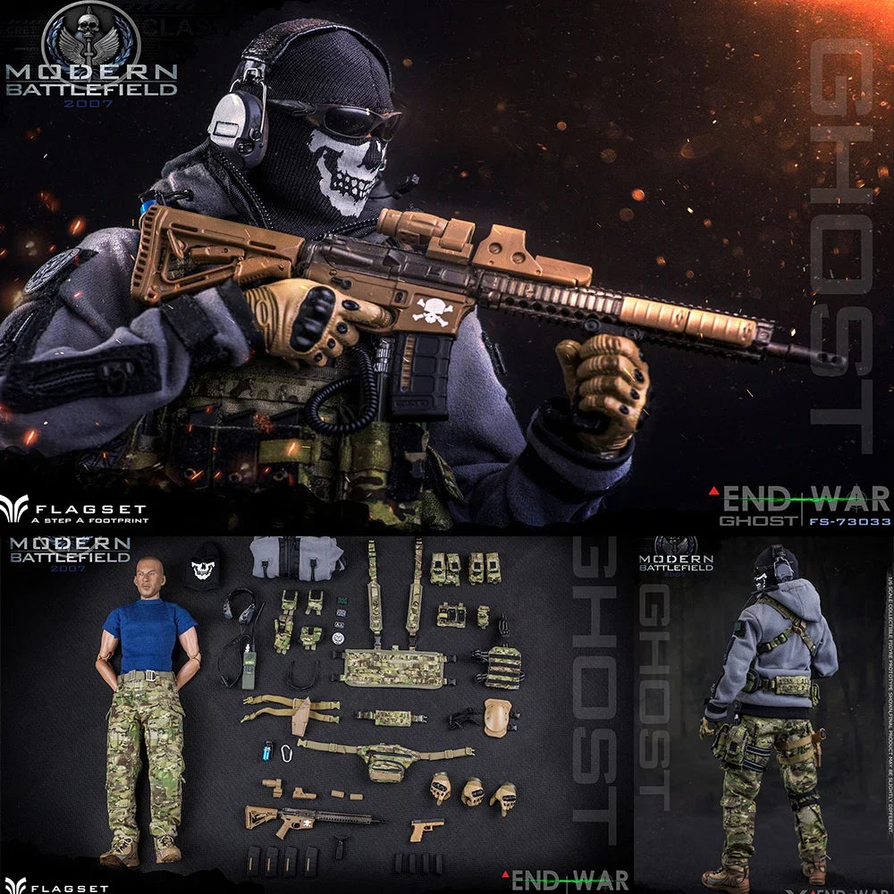 ViiKONDO 1/6 Flagset FS 73033 73031 73049 KS21001 Ghost Action Figure Model 12inch Simon Riley John Price Zimo COD Team Army Men