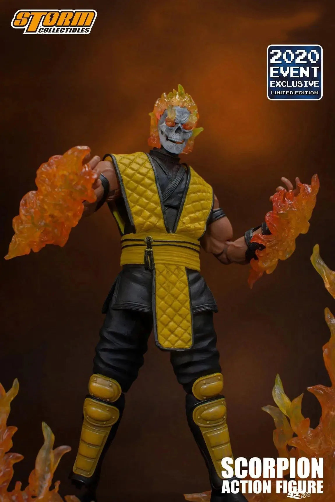 Original Genuine Storm Toys 1/12 Scorpion Skull Flaming Head 2020 Soldier Model Full Set 6'' Action Figure In Stock
