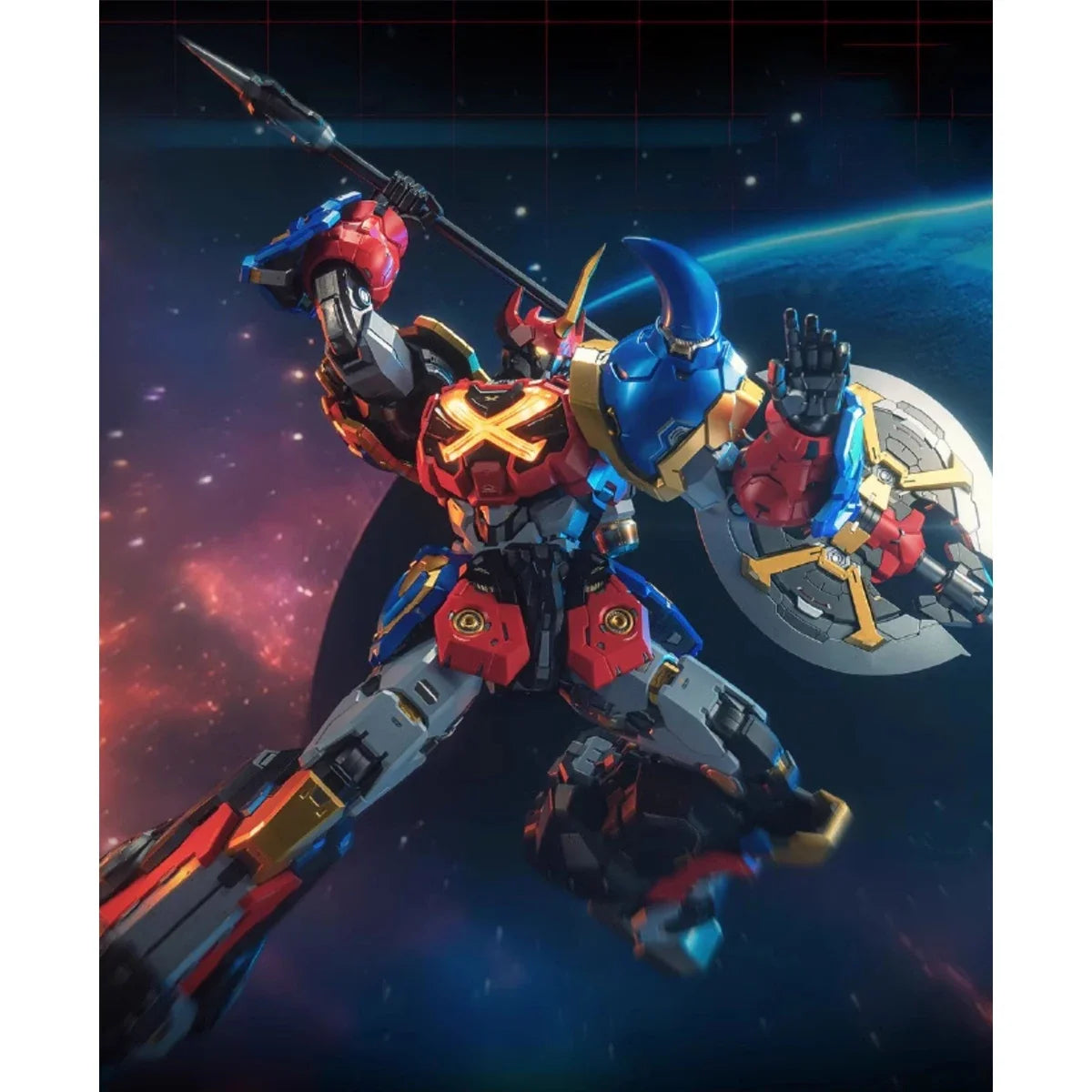 HiPlay MOSHOWTOYS Sengoku Majin Goshogun with Lights Transformable Die-cast Action Figure