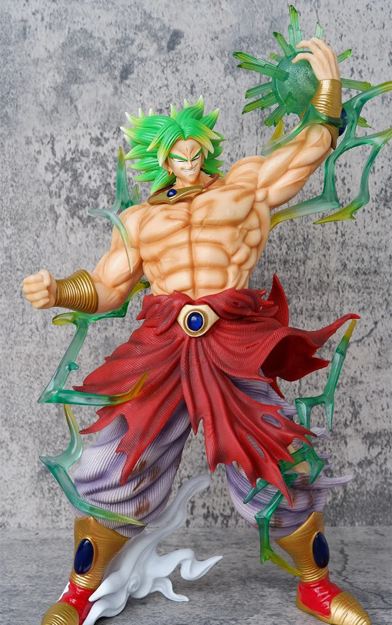 41cm Anime Dragon Ball Z Super Saiyan Broli PVC Action Figure Broly Battle Statue Collectible Ornament Model Kids Toys Doll Gift