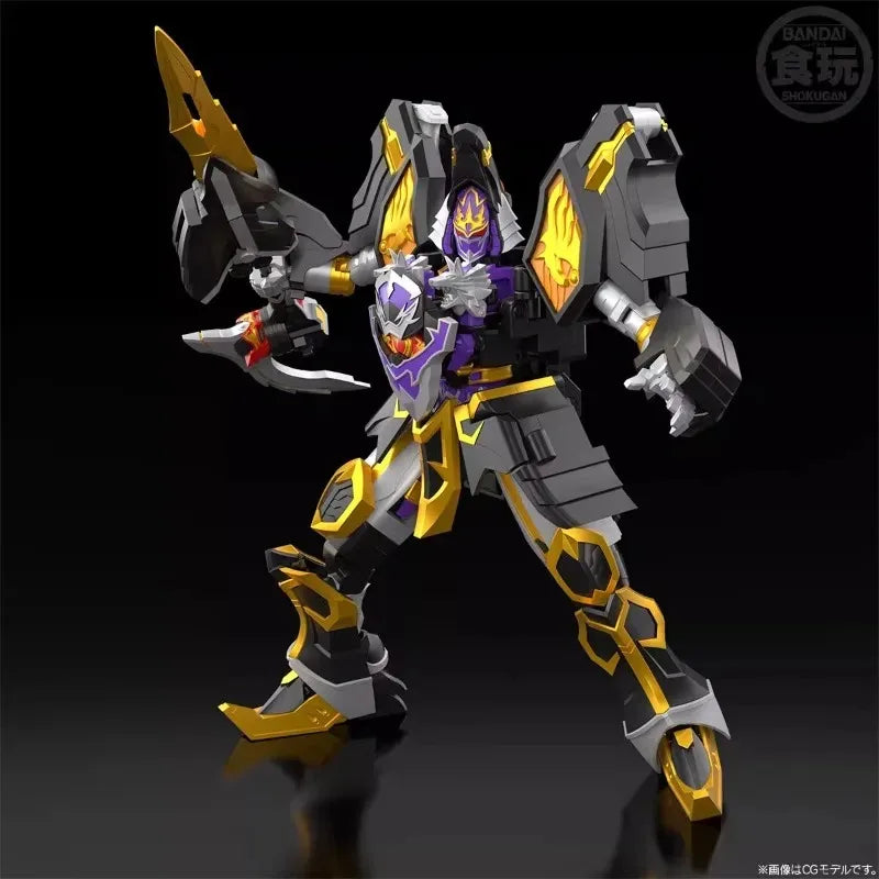 100%Original in Stock Bandai SMP Mahou Sentai Magiranger Black Wolf Caesar Demon God Combine Anime Character Assemble Toy Model