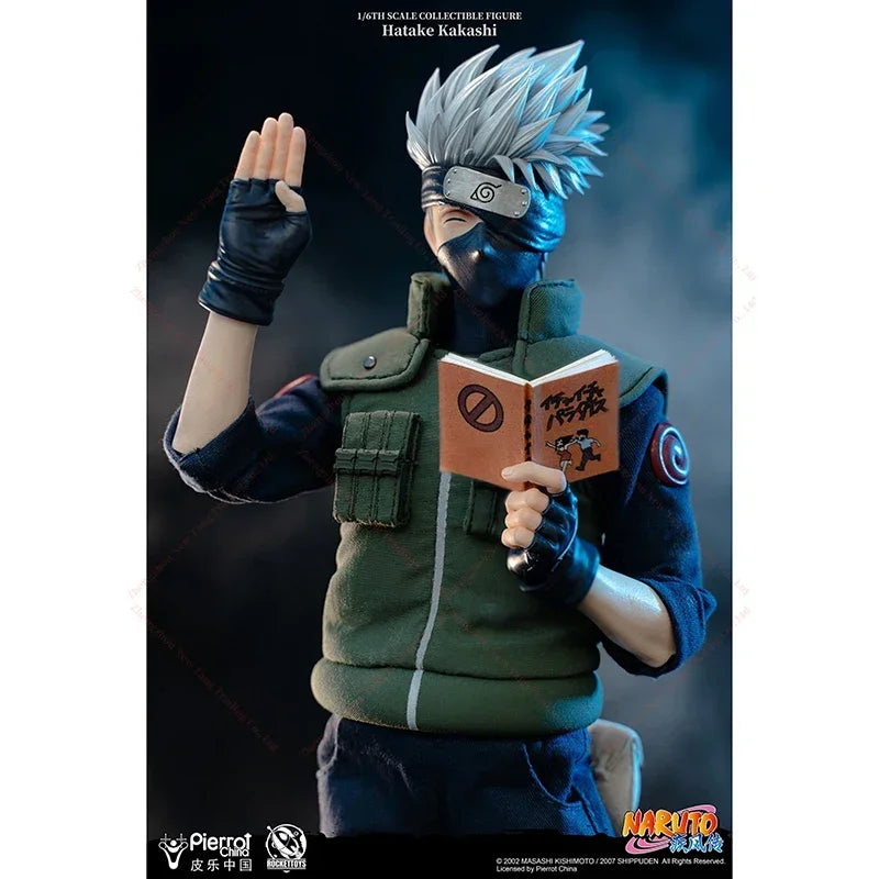 In Stock RocketToys Naruto ROC-004 Shippuden Hatake Kakashi 1/6 Scale Animation Model Action Figure Toy Collection Gift