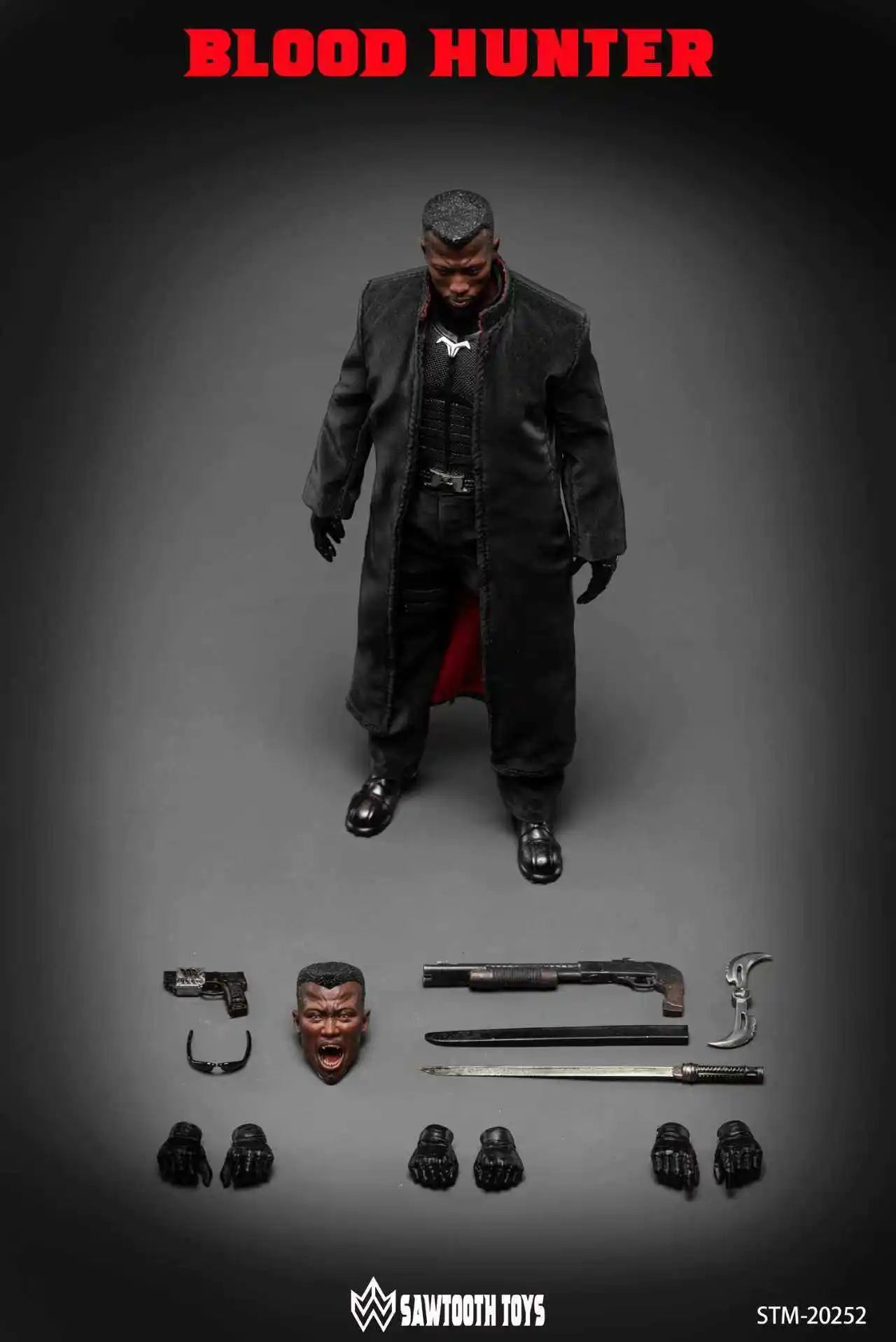 Auf Lager 1/12 Sawtooth Toys Actionfigur Modell Blood Hunter Soldat Doppelkopf Skulptur Maßstab Sammlung Neu Sammlerstück Geschenk Spielzeug