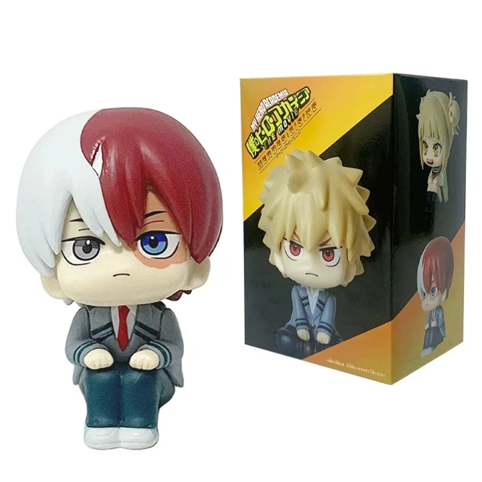 In Stock New Anime My Hero Academia Midoriya Izuku Bakugou Katsuki Ochaco Uraraka Anime Figure Toys for Kids Christmas Gift