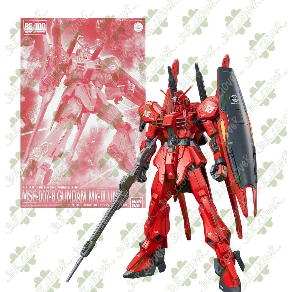 BANDAI Official GUNDAM RE Series 1/100 ZMT-S126G SHOKEW AMX-107R REBAWOO Limited & Special Versions Anime Action Figure