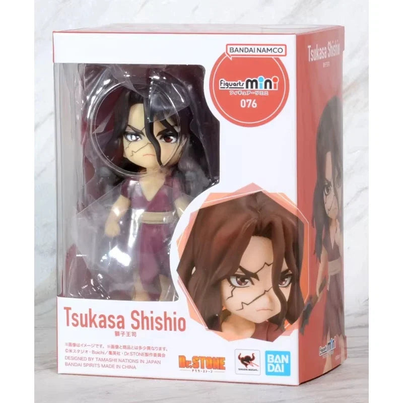 Bandai Dr. Stone Figuarts Mini Q Version Asagiri Gen Kohaku Tsukasa Shishio Ishigami Senku From Model Toy Christmas gift WY