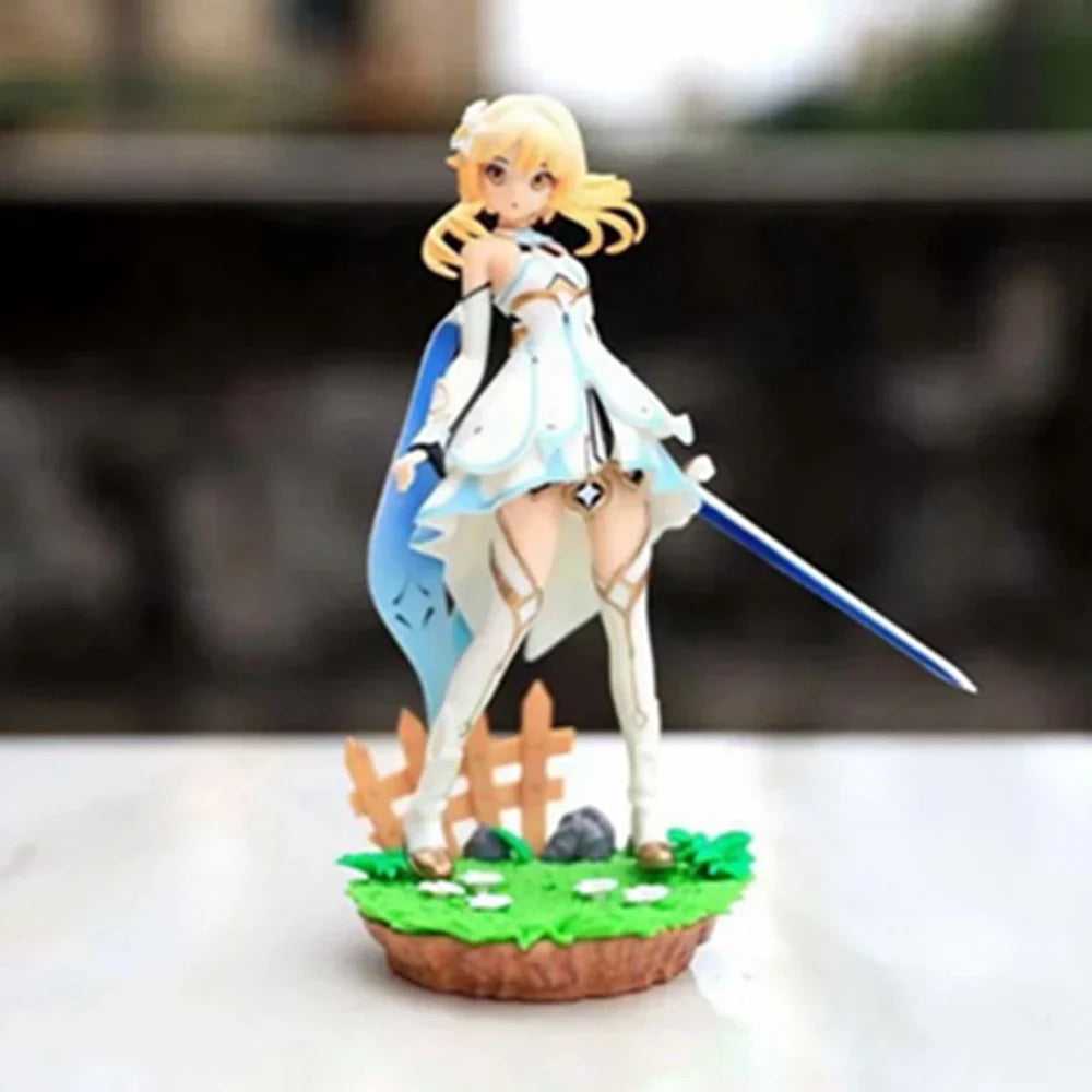 20cm Lumine Anime Game Figure Genshin Figure Barbara Aether Figurine Collectible Model Doll Toy Gift Action Figure PVC Boxed