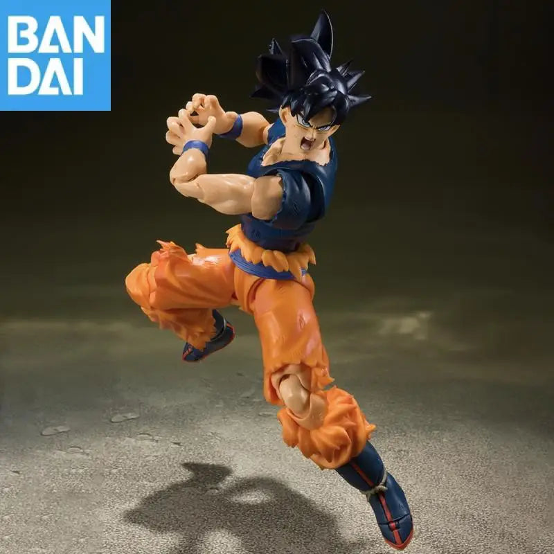 Bandai S.H.Figuarts Dragon Ball Super Son Goku Ultra Instinct Sign Pvc 14cm Anime Action Figures Model Collector Figurine Toy