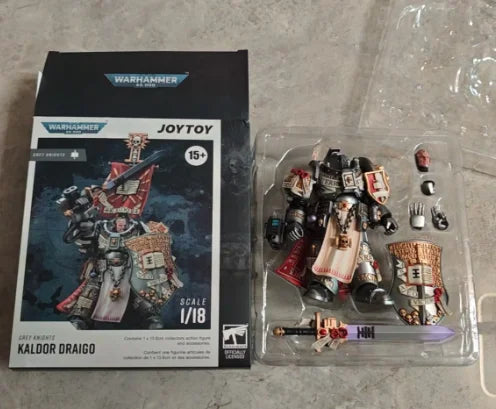【SF】JOYTOY Warhammer 40K 1/18 Action Figure Grey Knights Kaldor Draigo Model Toys Gifts Collection Ornaments