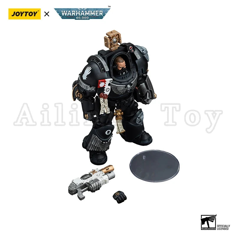 JOYTOY 1/18 Action Figure 40K Iron Hands Captain in Terminator Armour Anime Collection Military Model Toy